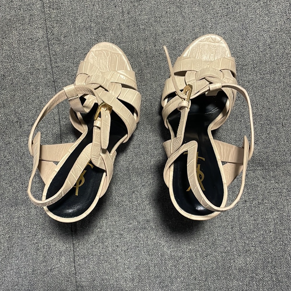 YSL Tribute croc embossed, 38.5 - Picture 9 of 14